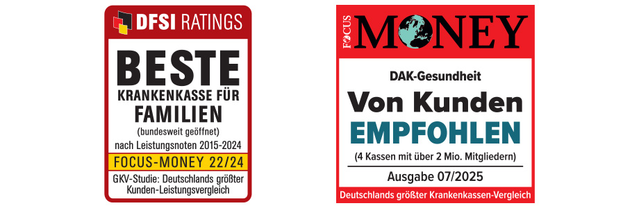 DAK Auszeichnungen